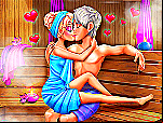 Flirt de la reine des glaces au sauna
