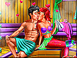 Flirt au sauna de la petite sirène