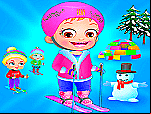 Bébé Hazel - Jeux d'hiver