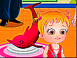 Bébé Hazel - Visite des Dauphins