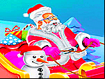 Décoration du traîneau du Père Noël
