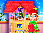 Décoration de Noël pour maison de poupée