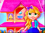 Décoration de maison de poupée princesse