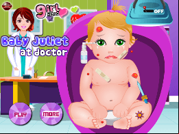 Bébé Juliette chez le Docteur