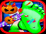 Pédicure pour Halloween