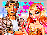 Elsa and barbie blind date