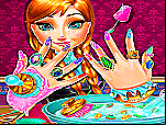 Manucure de la princesse des glaces