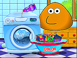 Pou fait sa Lessive