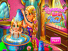 Raiponce lave son Bébé