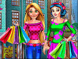 Shopping entre filles au centre commercial