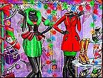 Vitrine et shopping de Noël
